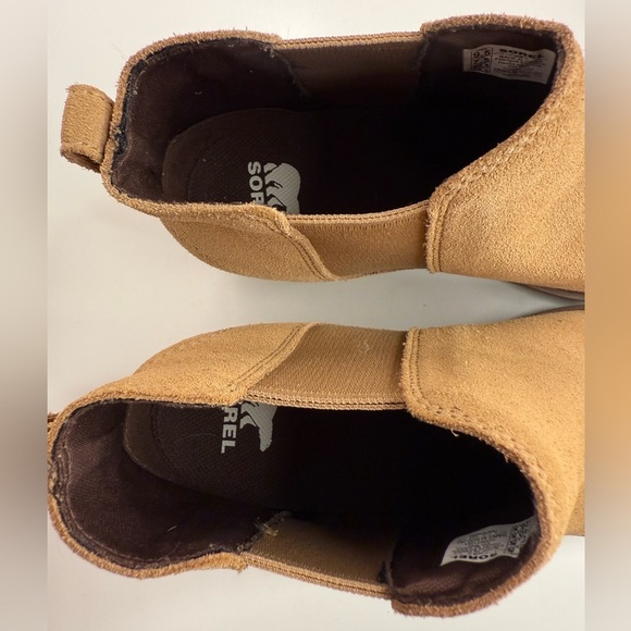 Sorel Evie II Chelsea Boot Waterproof Suede NL5020 Caribou Buff Women's Size 9.5 - Picture 13 of 16